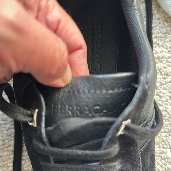 ‼️SOLD ‼️ Ferragamo, Achille sneaker, black, 9, like new - Picture 11 of 14